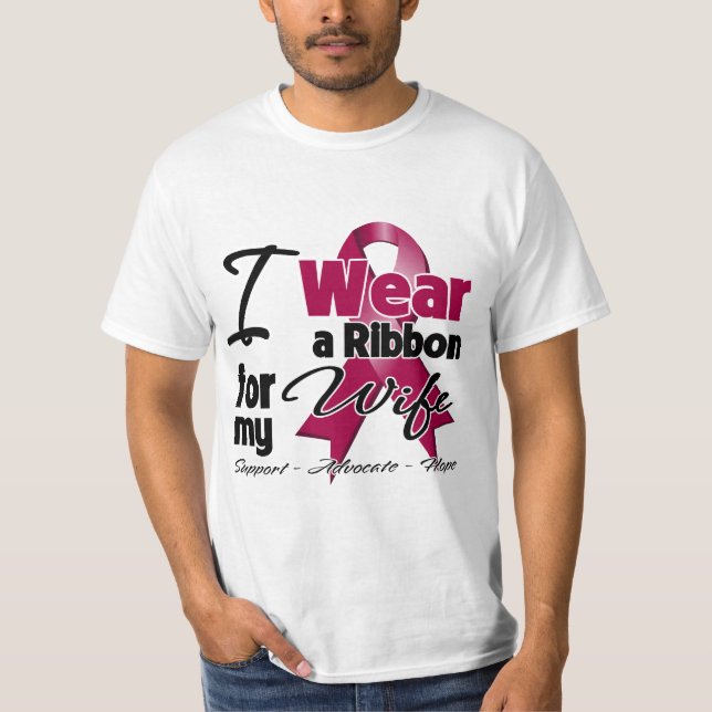 Camiseta Esposa - Cinta de mieloma múltiple (Anverso)