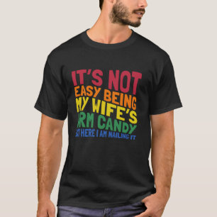 Camiseta Esposa con arma de varita y pareja casada regalos 