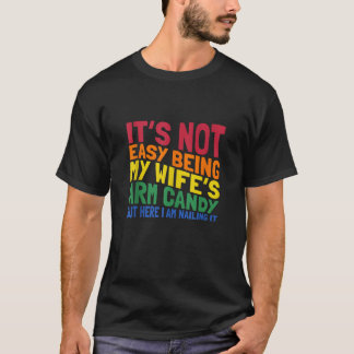 Camiseta Esposa con arma de varita y pareja casada regalos