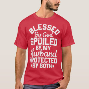 Camiseta Esposa Cristiana Jesús Bendecido Por Dios Que Mi
