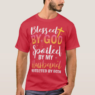 Camiseta Esposa Cristiana Jesús Bendecido Por Dios Que Mi