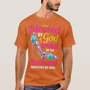 Camiseta Esposa Cristiana Jesús Bendecido Por Dios Que Mi