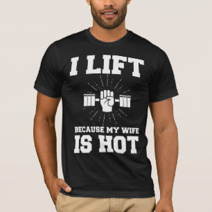 Camiseta Esposa de alistamiento de esposas de levantamiento