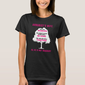 Camiseta Esposa de arborista cirujano de árboles arboricult