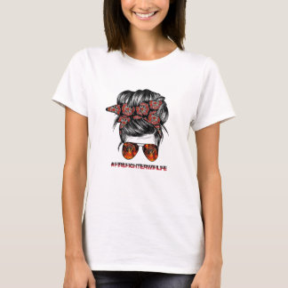 Camiseta Esposa de bomberos Vida Frías de concha gorda muje