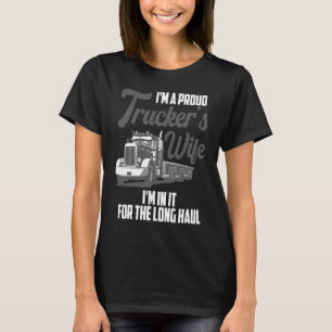 Camiseta Esposa de camionero Para mujeres genial orgullosa 
