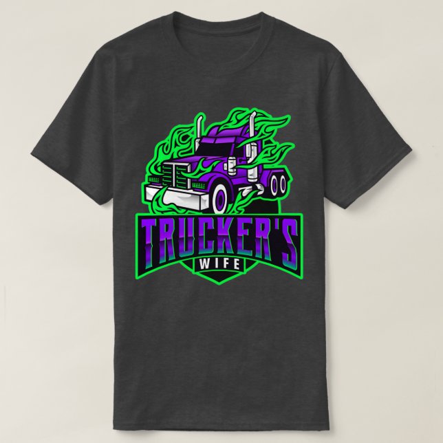 Camiseta Esposa de camioneros (Diseño del anverso)