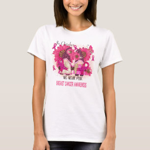 Camiseta esposa de cáncer de mama casada marido cinta rosa