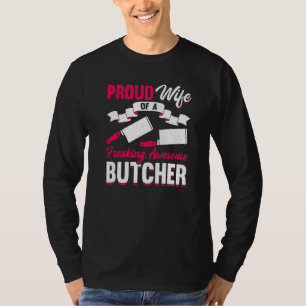 Camiseta Esposa de Carnicero, Carnicería, Mercado de Carne,