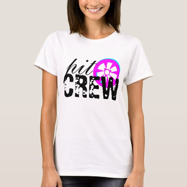 Camiseta Esposa de carrera Rim Racing Car Pit Crew (Anverso)