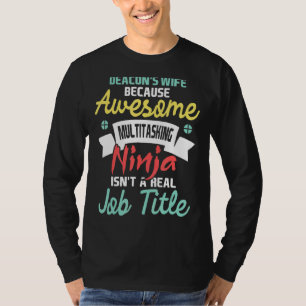 Camiseta Esposa de Deacon Iglesia religiosa de ministra cri