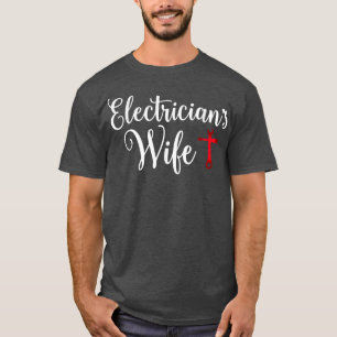 Camiseta Esposa De Electricistas Que Ama Al Divertido Hubil