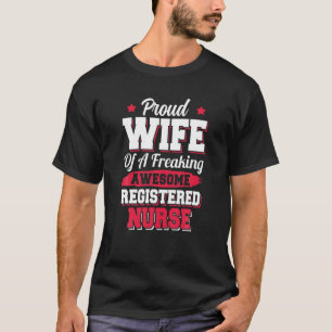Camiseta Esposa de enfermera registrada de Médica de hospit