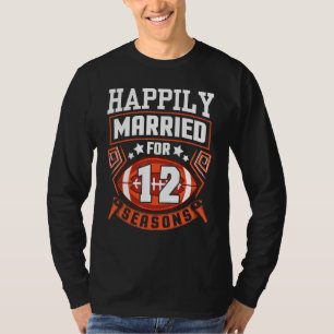 Camiseta Esposa De Esposo Feliz De Casarse Durante 12 Años 