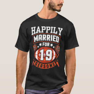 Camiseta Esposa De Esposo Feliz De Casarse Durante 19 Años