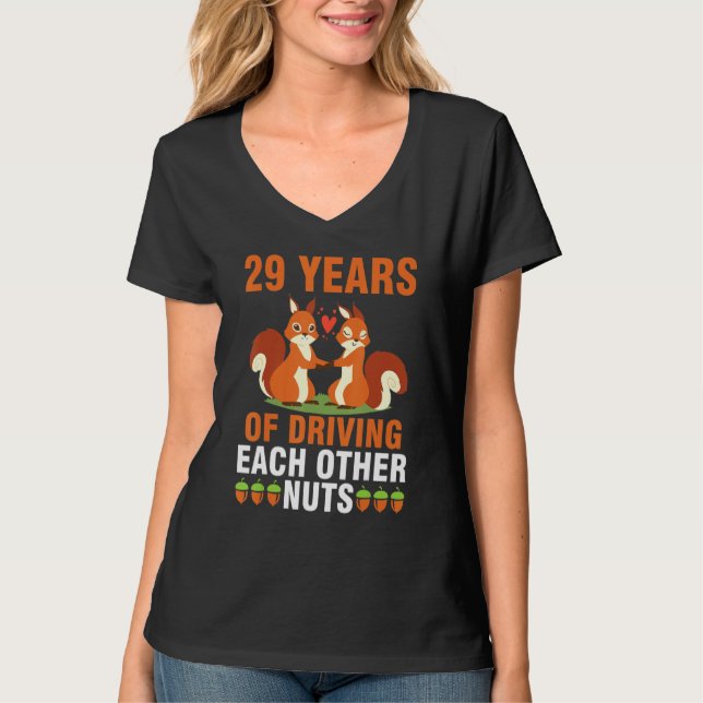 Camiseta Esposa De Fox Husband Casada Con 29 Años De Conduc (Anverso)