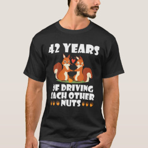 Camiseta Esposa De Fox Husband Casada Con 42 Años De Condu