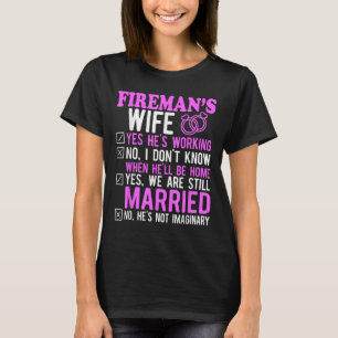 Camiseta Esposa de fuego Esposo Parejas Aniversario Funny F
