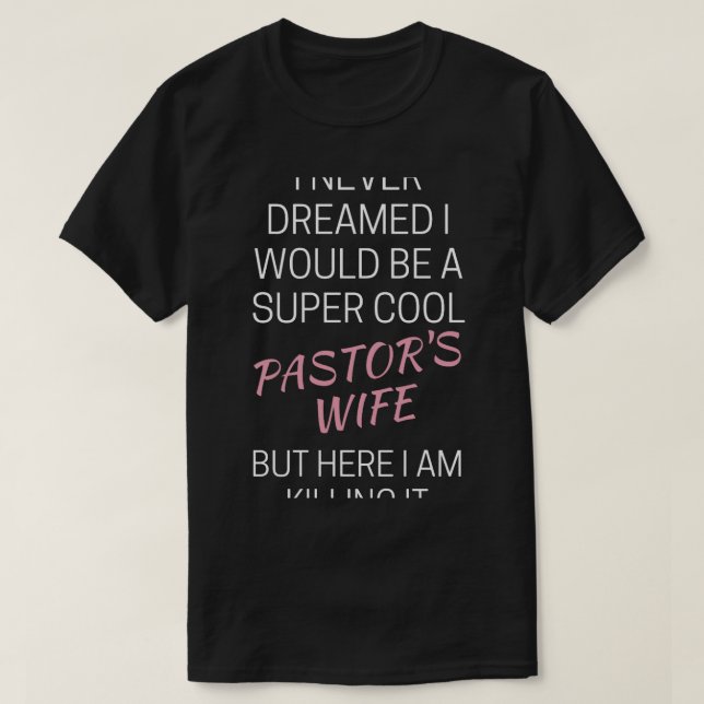 Camiseta Esposa de Funny Pastor (Diseño del anverso)