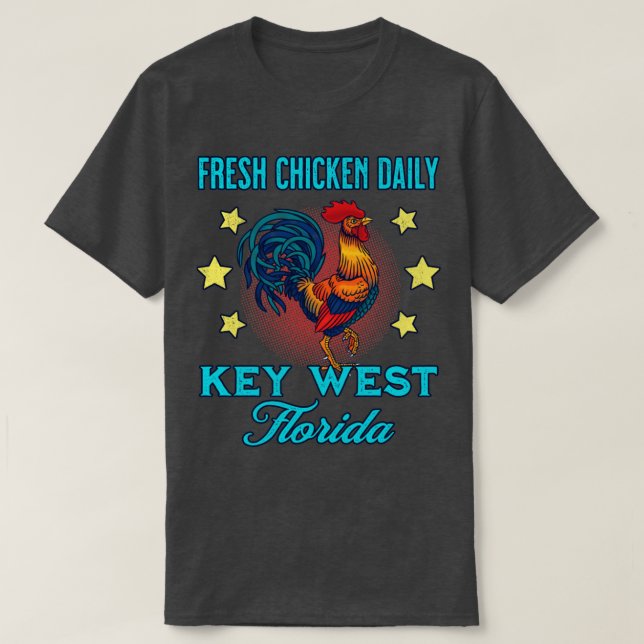 Camiseta Esposa de gallos del Daily Chicken del Oeste de Fl (Diseño del anverso)