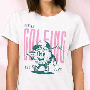 Camiseta Esposa de golf personalizada con humor divertido r