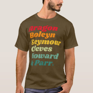 Camiseta Esposa De Historia Británica De Enrique VIII