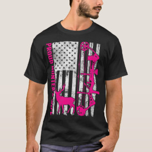 Camiseta Esposa de Hunter con bandera estadounidense abatió