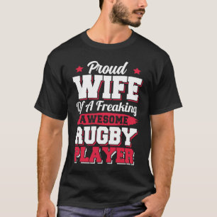 Camiseta Esposa de jugador de rugby, entrenador estadounide