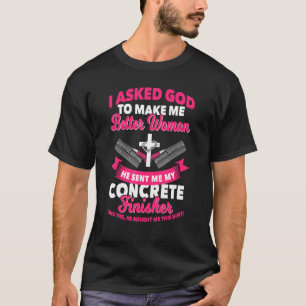 Camiseta Esposa De La Finisher Concreta Novia Preguntó Ceme