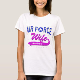 Camiseta Esposa de la fuerza aérea jubilada