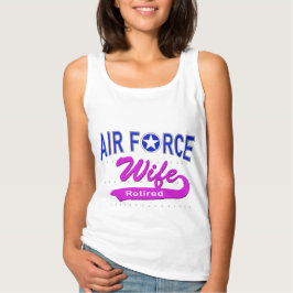 Camiseta Esposa de la fuerza aérea jubilada