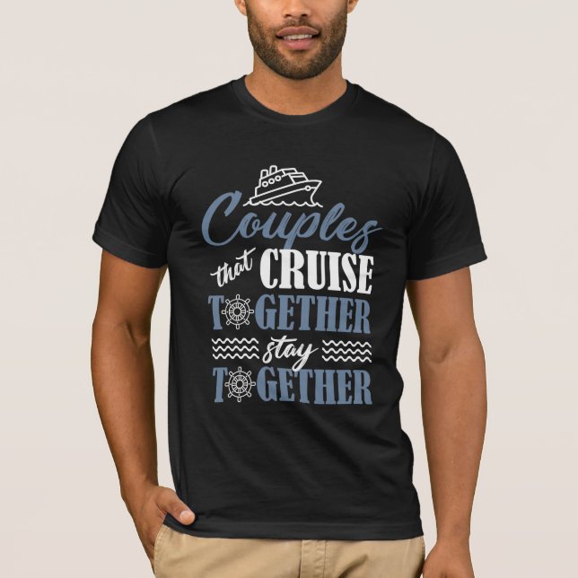 Camiseta Esposa de la pareja de crucero de crucero para la  (Anverso)