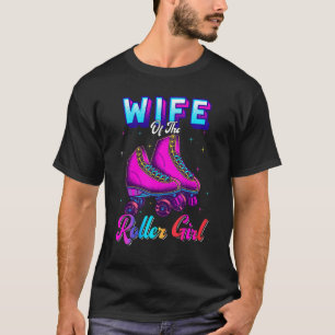 Camiseta Esposa De La Patinaje De Patinaje Sobre Rótulo Chi
