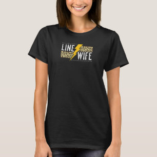 Camiseta Esposa de línea orgullosa de las mujeres - Esposo 