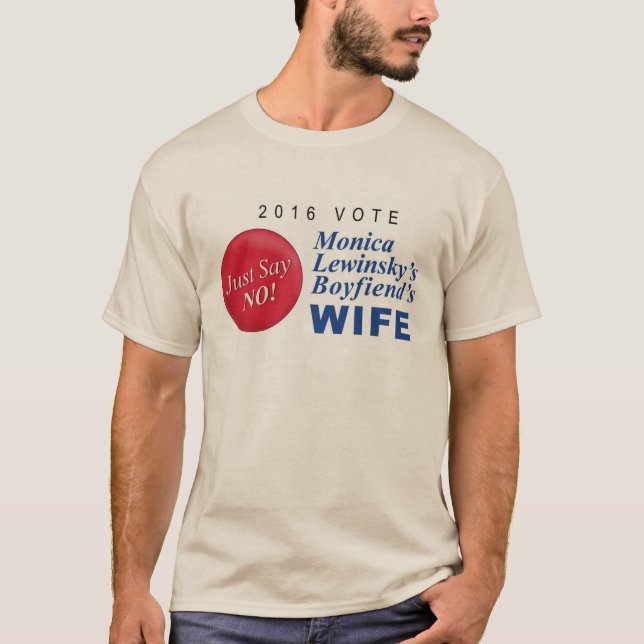 Camiseta Esposa de los novios de Mónica Lewinskys (Anverso)