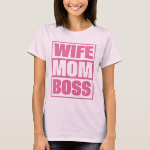 Camiseta Esposa de nombre personalizado - Mamá - Jefe