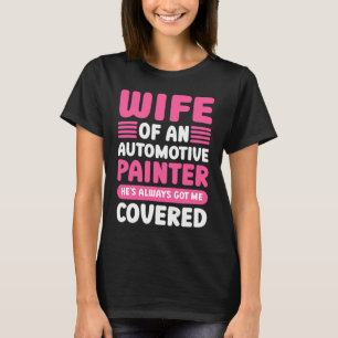 Camiseta Esposa De Pintura De Coche De Un Detallador De Cri