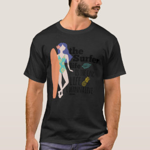 Camiseta Esposa de Surfboard madre Retro oceánico Hawaii