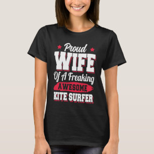 Camiseta Esposa de surfista de kitesurf kitesurfing kitesur
