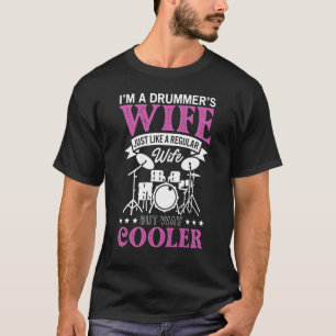Camiseta Esposa de un baterista Mujeres baterista batería
