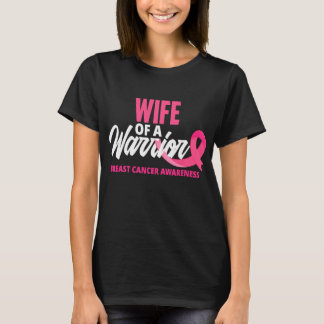 Camiseta Esposa De Un Cáncer De Mama Guerrero
