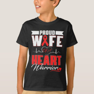 Camiseta Esposa De Un Guerrero Del Corazón Concienciación S