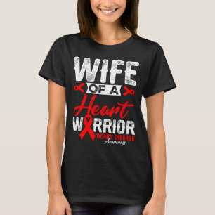 Camiseta Esposa de un guerrero del corazón Enfermedad cardí