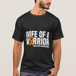 Camiseta Esposa De Un Guerrero Naranja Ribbon Rsdcrps Conci
