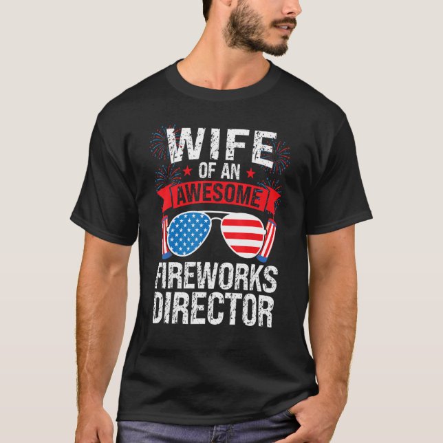 Camiseta Esposa De Un Impresionante Director De Fuegos Arti (Anverso)