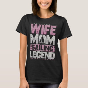 Camiseta Esposa de velero Mamá Esclavo de vela Señoras