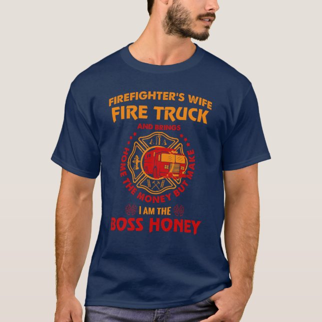 Camiseta Esposa del bombero (Anverso)