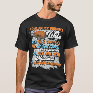 Camiseta Esposa del camionero de remolque de pareja
