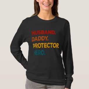 Camiseta Esposa del Día del Padre Héroe del Protector Papi
