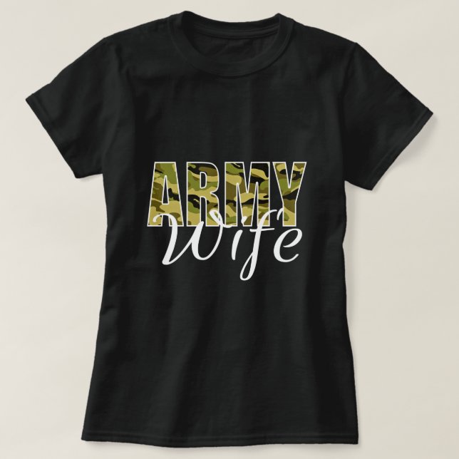 CAMISETA ESPOSA DEL EJÉRCITO (Diseño del anverso)